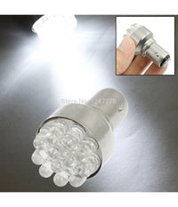 Coppia Di Lampadine Gialle A Bulbi 12 Led Per Auto 12volt S25 Luce Gialla         