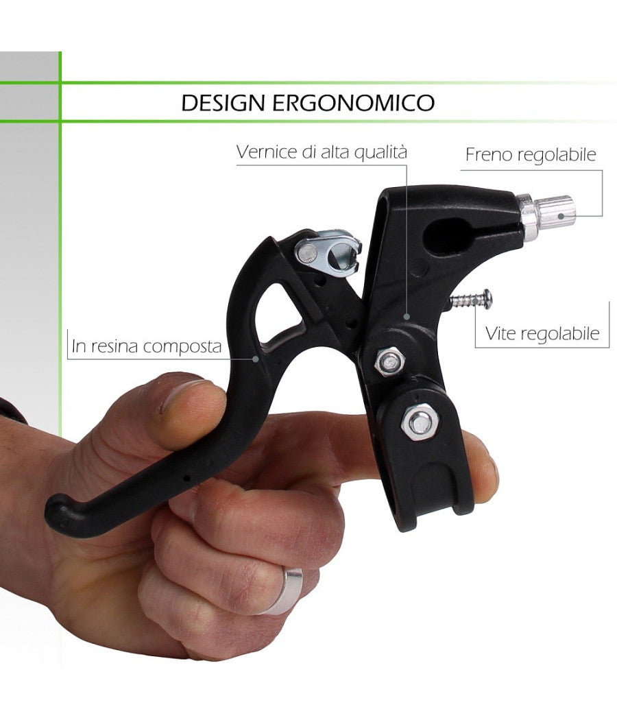 Coppia Di Leve Freni In Resina Per Bicicletta Bici Attacco Universale Xc-2615         