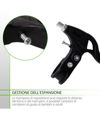 Coppia Di Leve Freni In Resina Per Bicicletta Bici Attacco Universale Xc-2615         