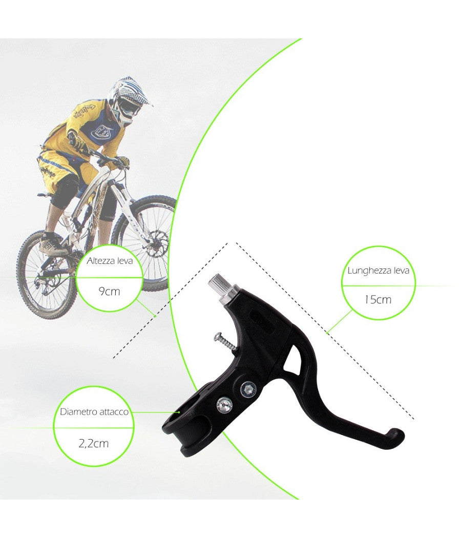 Coppia Di Leve Freni In Resina Per Bicicletta Bici Attacco Universale Xc-2615         