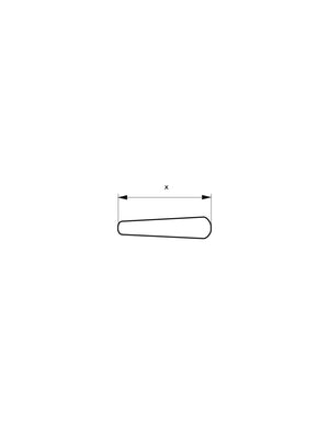 Maniglia nera a leva per serratura, quadro 7mm, porte, cancelli, vani tecnici - THIRARD