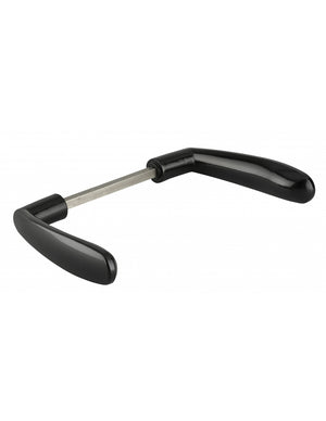 Maniglia nera a leva per serratura, quadro 7mm, porte, cancelli, vani tecnici - THIRARD