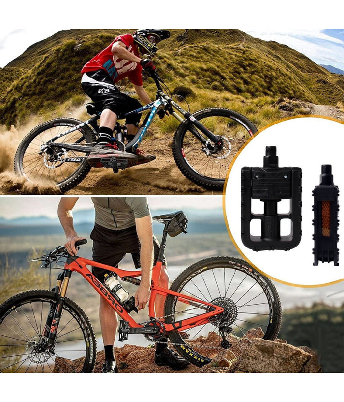 Coppia Di Pedali Bicicletta Con Riflettori Laterali Attacco Universale Xc-2513         