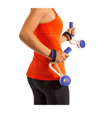 Coppia Di Pesi Da Polso Allenamento Braccio Braccia Bicipiti Jogging Corsa 3lb         