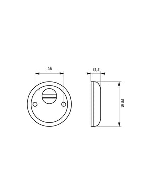 Defender per serratura a cilindro, borchia di sicurezza antitrapano per porta d'ingresso PROTECT, cromato - THIRARD