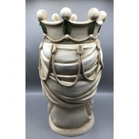 Coppia di Vasi Teste di Moro in Resina, altezza 42 cm