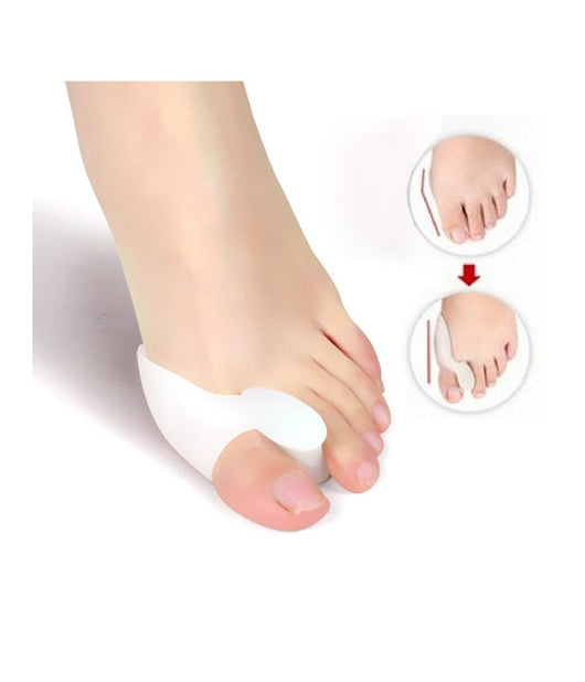 Coppia Divaricatore In Gel Per Dita Dei Piedi Con Distanziali Alluce Valgo 2 Pz         
