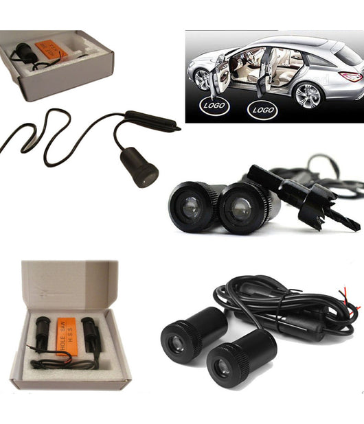 Coppia Faretti A Led Cortesia Sottoporta Per Auto Luci Led Proiettore Logo         