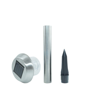 Coppia Faretto Faro Led Giardino Led Picchetto Pannello Energia Solare         