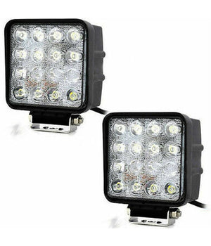 Coppia Fari Supplementari Profondità  Auto Fuoristrada Suv 16 Led 6000k Ip68         