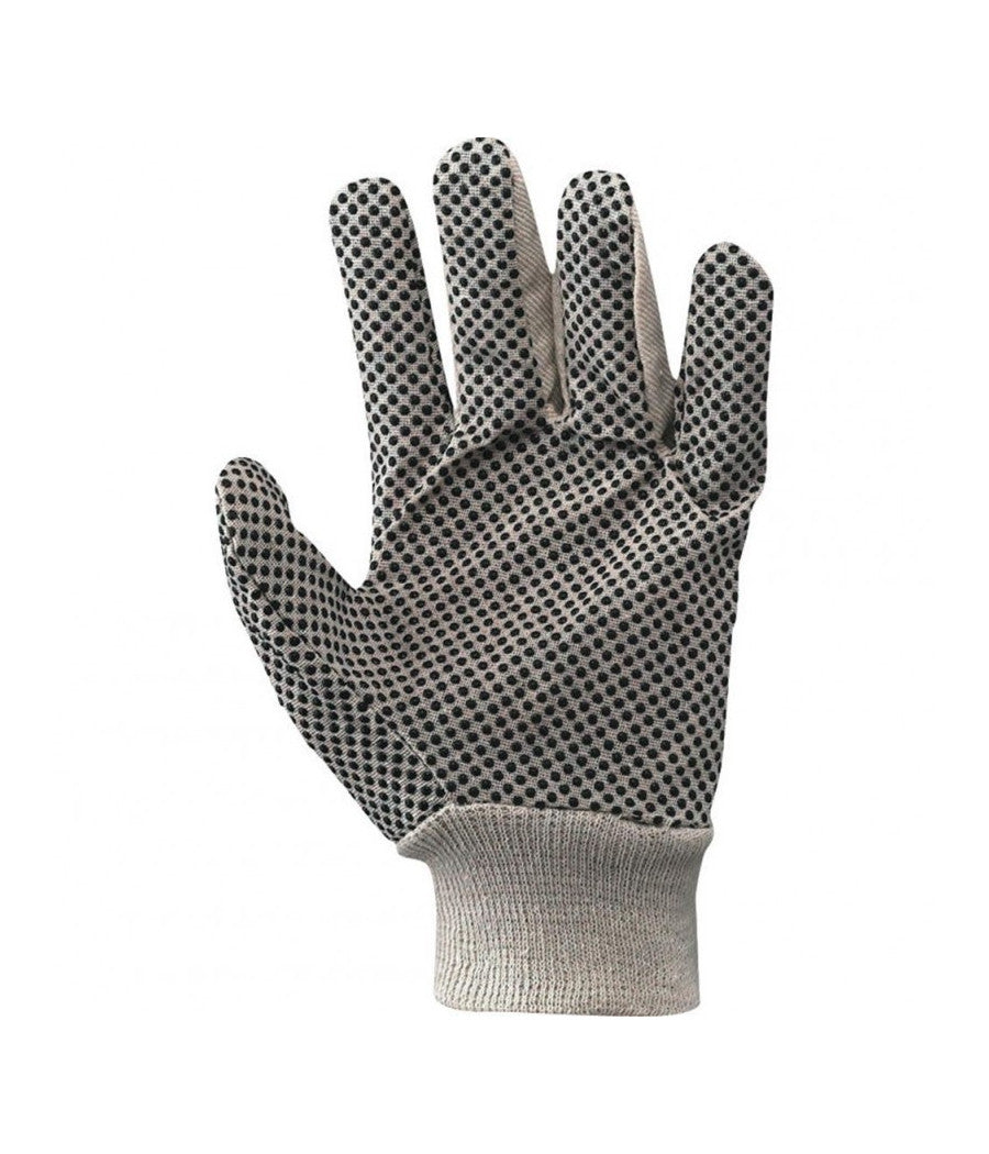 Coppia Guanti Da Lavoro Puntinati Antiscivolo Ottima Presa Tg 10         