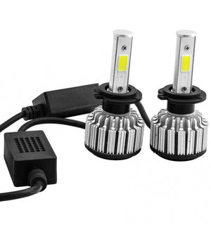 Coppia Lampada 4s Faro Headlight H4 6000k Led 28w Bulbi Ricambi Luce Auto Camper         