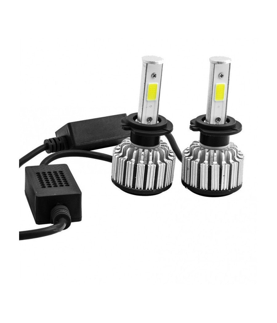 Coppia Lampada 4s Faro Headlight H7 6000k Led 28w Bulbi Ricambi Luce Auto Camper         