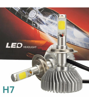 Coppia Lampade A Led Cree Full H7 Per Auto 2800 Lumen 6000k Digitale 12v 24v 30w         