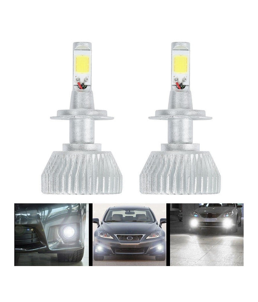 Coppia Lampade A Led Cree Full H7 Per Auto 2800 Lumen 6000k Digitale 12v 24v 30w         