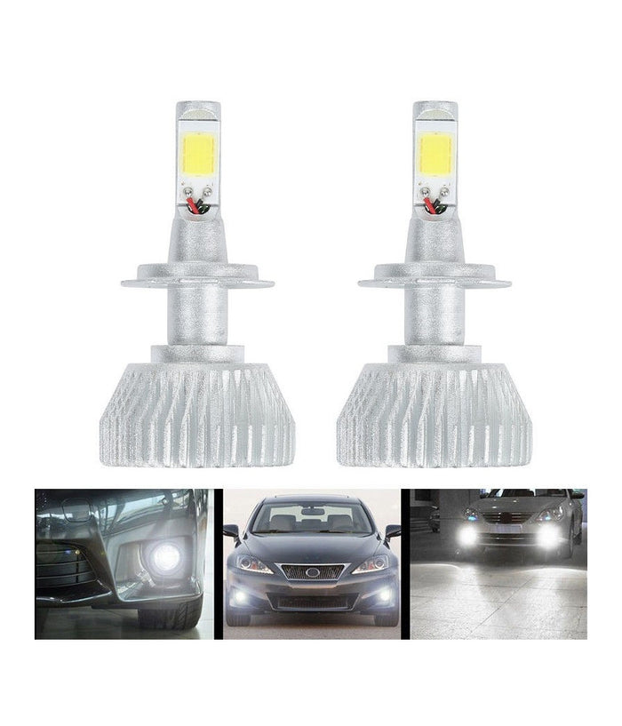 Coppia Lampade A Led Cree Full H7 Per Auto 2800 Lumen 6000k Digitale 12v 24v 30w         