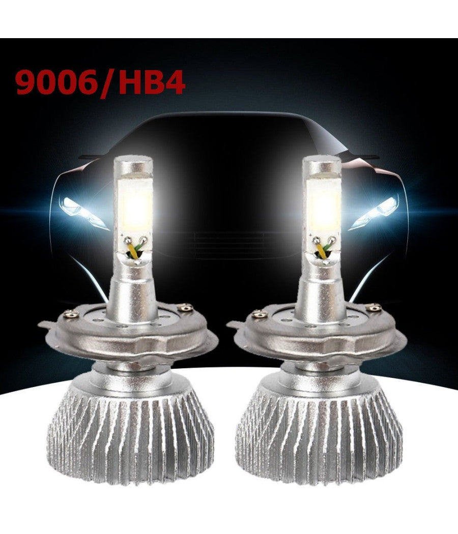 Coppia Lampade Fari Ricambio Auto 9006 Hb4 Led 32w Alta Luminosita Bianco Freddo         