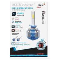 Coppia Lampade Led Auto Fari H1 Moto Kit Lampadine 36w 6000k Faro Maxtech 360-h1         