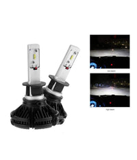 Coppia Lampade Led Auto Fari H1 X3 Kit Lampadine 50w 6000 Lumen Ip67         