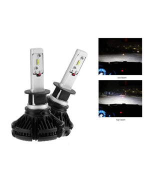 Coppia Lampade Led Auto Fari H1 X3 Kit Lampadine 50w 6000 Lumen Ip67         