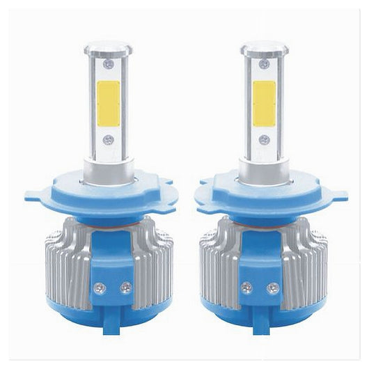 Coppia Lampade Led Ricambio Auto H4 Led 8000 Lumen 6000k 12v 36w Maxtech 360-h4         