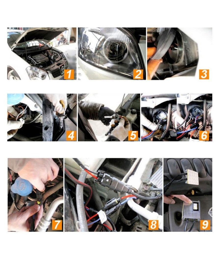 Coppia Lampade Xenon Xeno Hid Ricambio Kit H1 6000k Per Auto Camper         