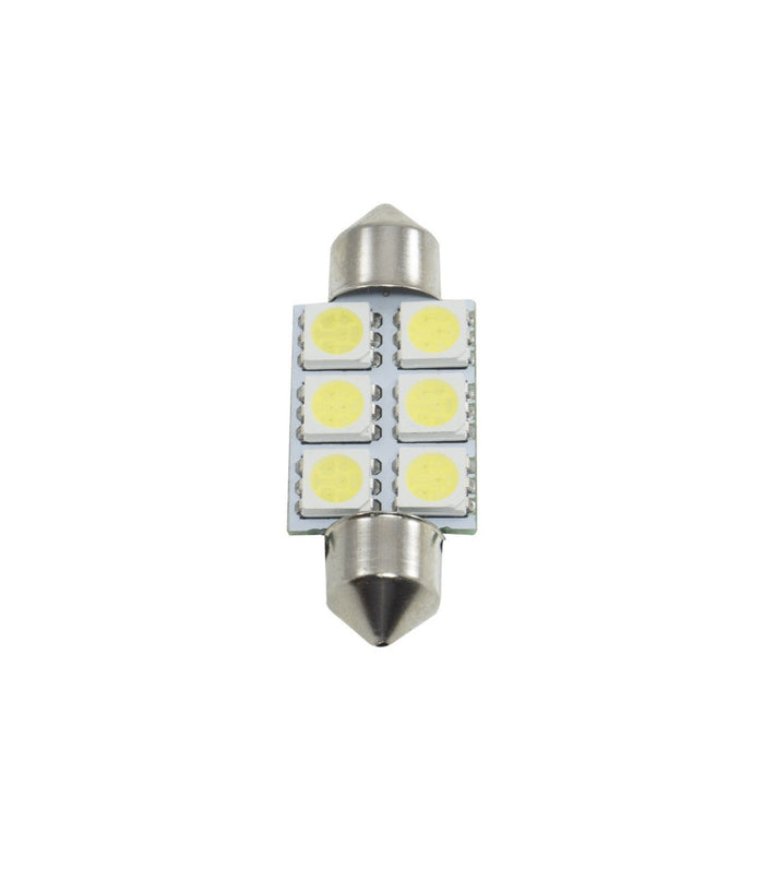 Coppia Lampadina Siluro A Led Smd 5050 3.9mm Ricambio Luci Interrne Per Auto 12v         