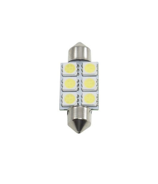 Coppia Lampadina Siluro A Led Smd 5050 3.9mm Ricambio Luci Interrne Per Auto 12v         