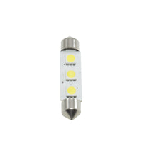 Coppia Lampadina Siluro A Led Smd 5050 4.3mm Rricambio Luci Interne Per Auto 12v         