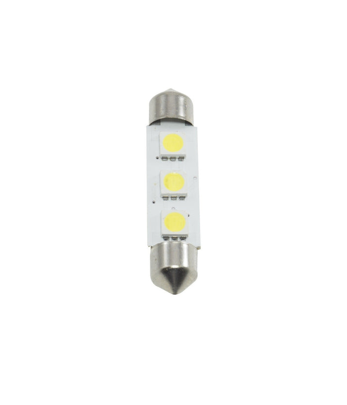 Coppia Lampadina Siluro A Led Smd 5050 4.3mm Rricambio Luci Interne Per Auto 12v         