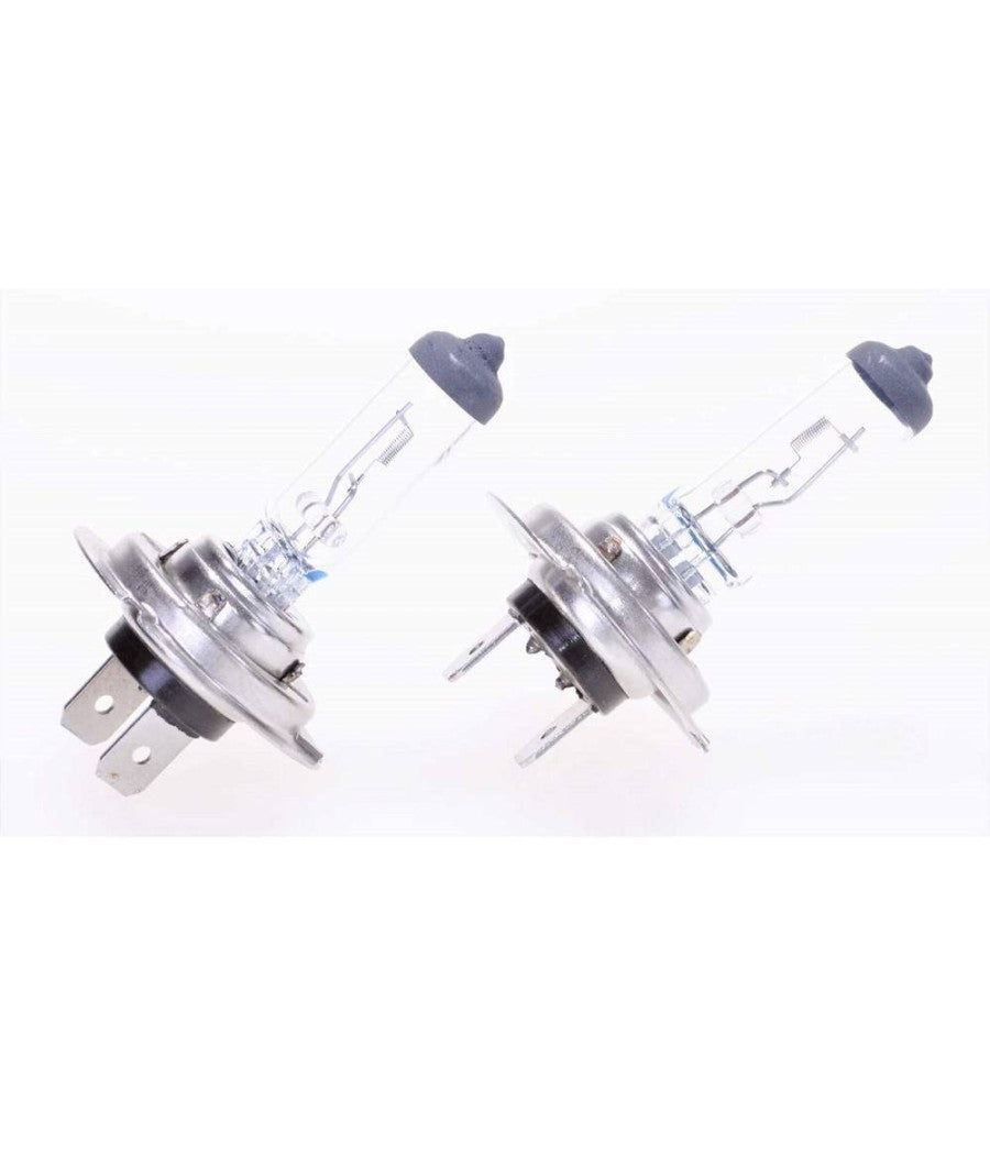 Coppia Lampadine Alogena Per Auto Attacco H7 55 Watt Resa 100 Watt 5500 K         