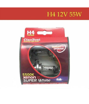 Coppia Lampadine Lampade Auto Moto Xenon H4 12v 55 Watt 5500k C-186282         