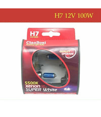 Coppia Lampadine Lampade Auto Moto Xenon H7 12v 100w 5500k C-6277         