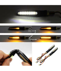 Coppia Led Cob 12v Moto Frecce Indicatore Segnale Freccia Luce Sequenziale Hd810         