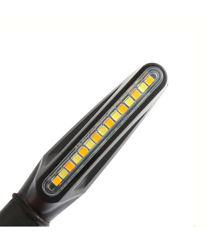 Coppia Led Cob 12v Moto Frecce Indicatore Segnale Freccia Luce Sequenziale Hd810         