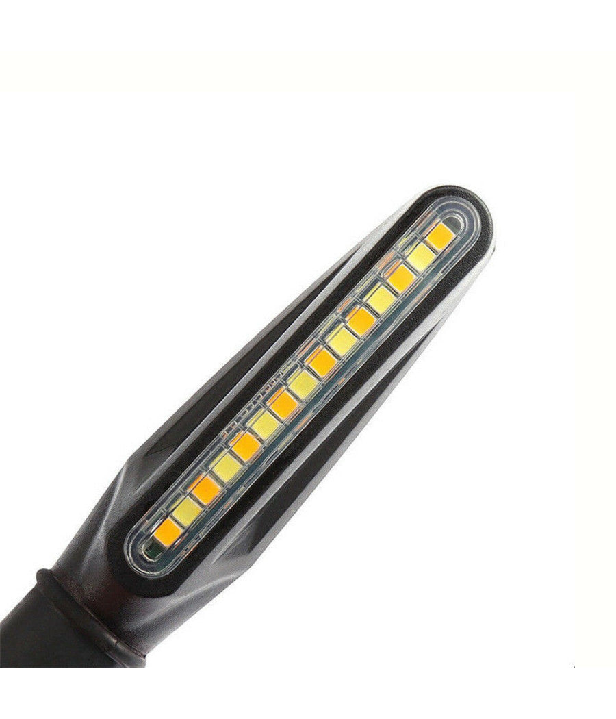 Coppia Led Cob 12v Moto Frecce Indicatore Segnale Freccia Luce Sequenziale Hd810         