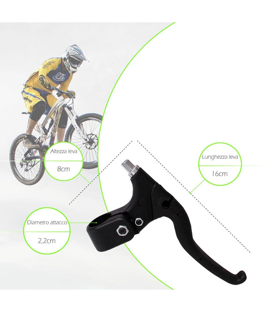 Coppia Leve Freni In Resina Composta Per Bicicletta Attacco Universale Xc-1642         