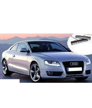 Coppia Luce Luci Diurne 6 Led Ultra Bianco Bianca Auto Moto Tuning Camper Diurna         