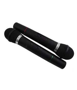 Coppia Microfoni Professionali Senza Fili Con Centralina Bicanale 009-4         