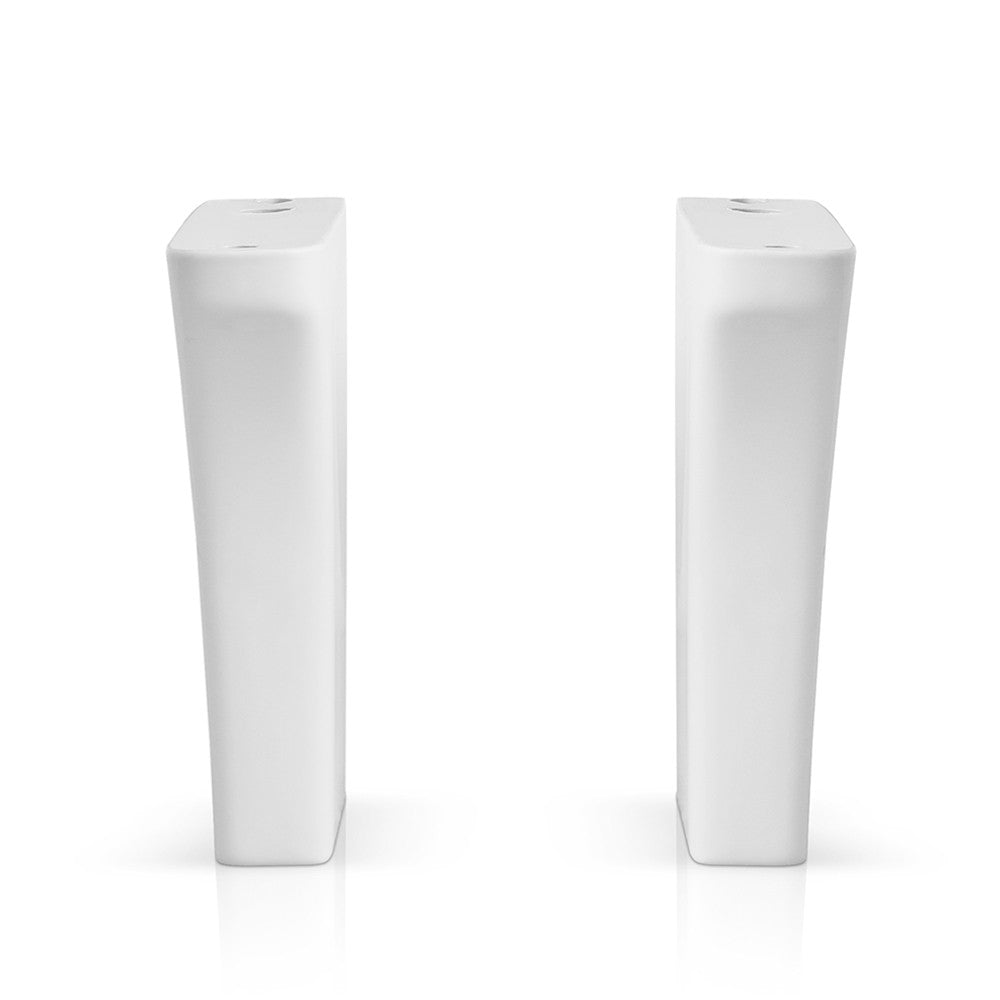 Coppia muriccioli in ceramica per installazione lavatoi in ceramica