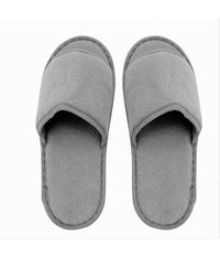 Coppia Pantofole Ciabatte Bagno Tessuto Grigio Taglia 35-40 Stanza Hotel 79677         
