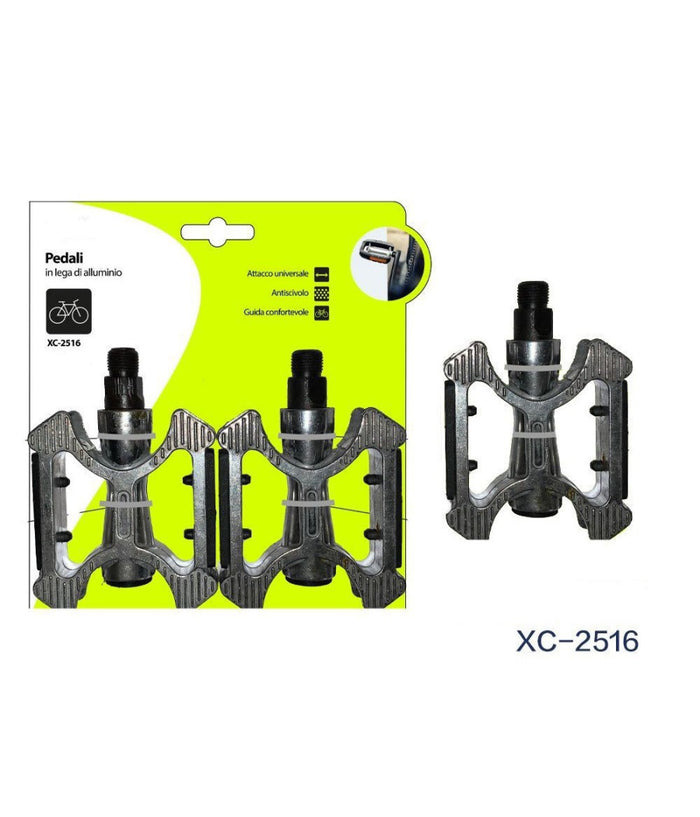 Coppia Pedali In Lega Di Alluminio Riflettori Laterali Attacco Universale Xc2516         