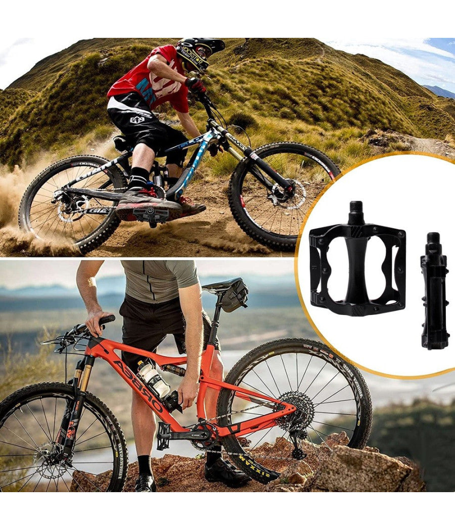 Coppia Pedali Per Bici Bicicletta In Lega Di Alluminio Attacco Universale Xc-2515         