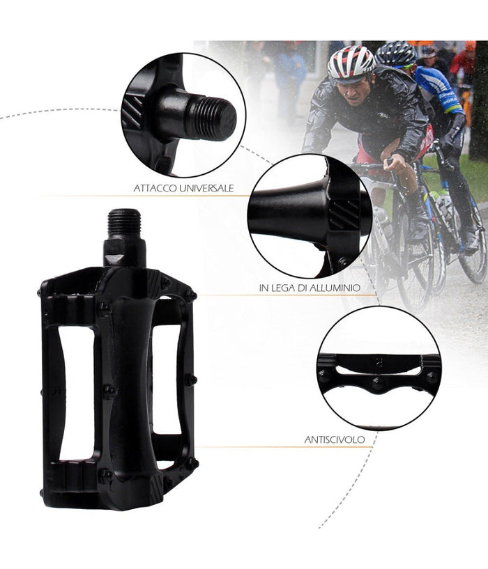 Coppia Pedali Per Bici Bicicletta In Lega Di Alluminio Attacco Universale Xc-2515         