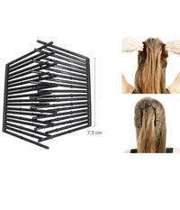 Coppia Pettini Ad Incrocio Manine Cross Comb Fermacapelli Plastica Acconciatura         