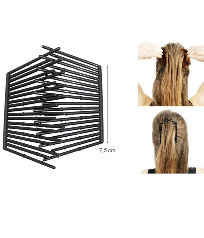 Coppia Pettini Ad Incrocio Manine Cross Comb Fermacapelli Plastica Acconciatura         