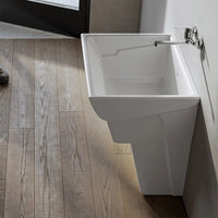 Coppia piedini per lavatoio Messico 75x61 cm in ceramica con H 40 cm