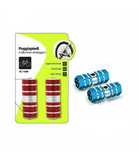 Coppia Poggiapiedi In Alliminio Leggero Antiscivolo Per Bici Bicicletta Xc-1648         