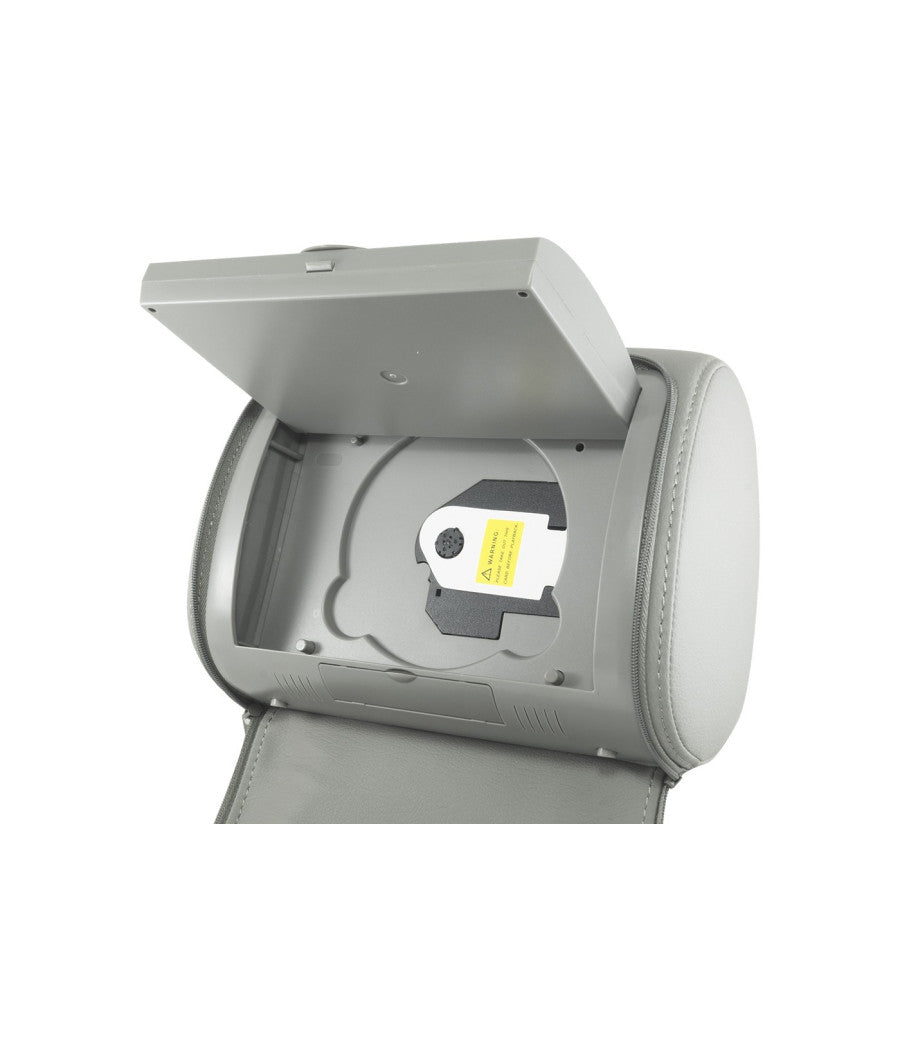 Trade Shop - Coppia Poggiatesta Auto Monitor Lcd 7 Pollici Dvd Usb Sd Card Con Patta -