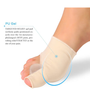 Coppia Protezione Alluce Valgo Correzione Separatore Per Cipolla         